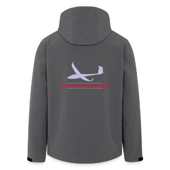 Genie Segelflieger Geschenk gleiten Pilot - Recycelte Männer Softshell-Jacke von Stanley/Stella - Anthrazit - Hinten - AI Model Male 185 light (185cm)