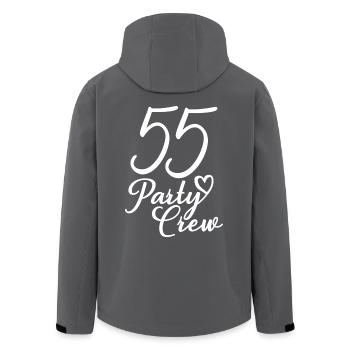55 Party Crew 55. Geburtstag 55 Jahre alt - Recycelte Männer Softshell-Jacke von Stanley/Stella - Anthrazit - Hinten - AI Model Male 185 light (185cm)
