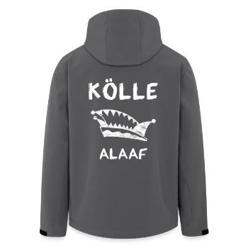 Karneval Köln - Kölle Alaaf - Recycelte Männer Softshell-Jacke von Stanley/Stella - Anthrazit - Hinten - AI Model Male 185 light (185cm)