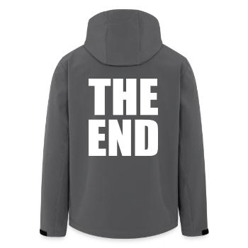 The end - Recycelte Männer Softshell-Jacke von Stanley/Stella - Anthrazit - Hinten - AI Model Male 185 light (185cm)