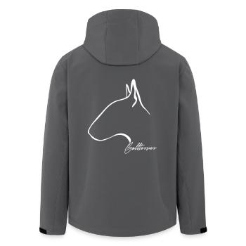 BULLTERRIER Profil Wilsigns - Recycelte Männer Softshell-Jacke von Stanley/Stella - Anthrazit - Hinten - AI Model Male 185 light (185cm)