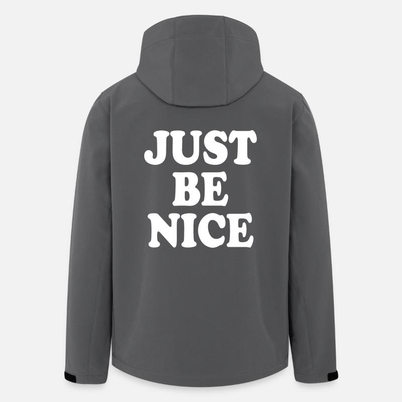 Just be nice - Recycelte Männer Softshell-Jacke von Stanley/Stella - Anthrazit