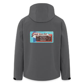 Lassen Sie die gute Zeit Rolle - Recycelte Männer Softshell-Jacke von Stanley/Stella - Anthrazit - Hinten - AI Model Male 185 light (185cm)