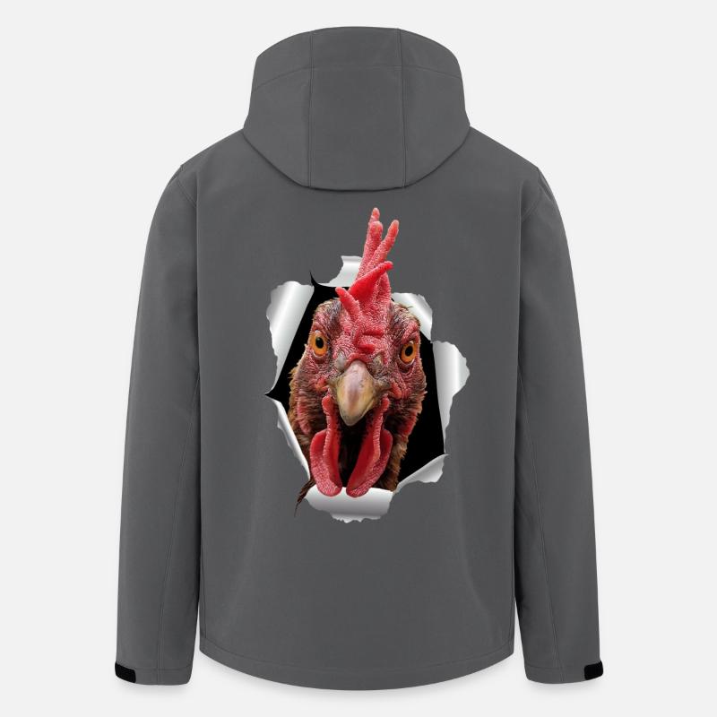 Papier déchiré de poulet - Veste softshell homme en polyester recyclé Stanley/Stella - charbon