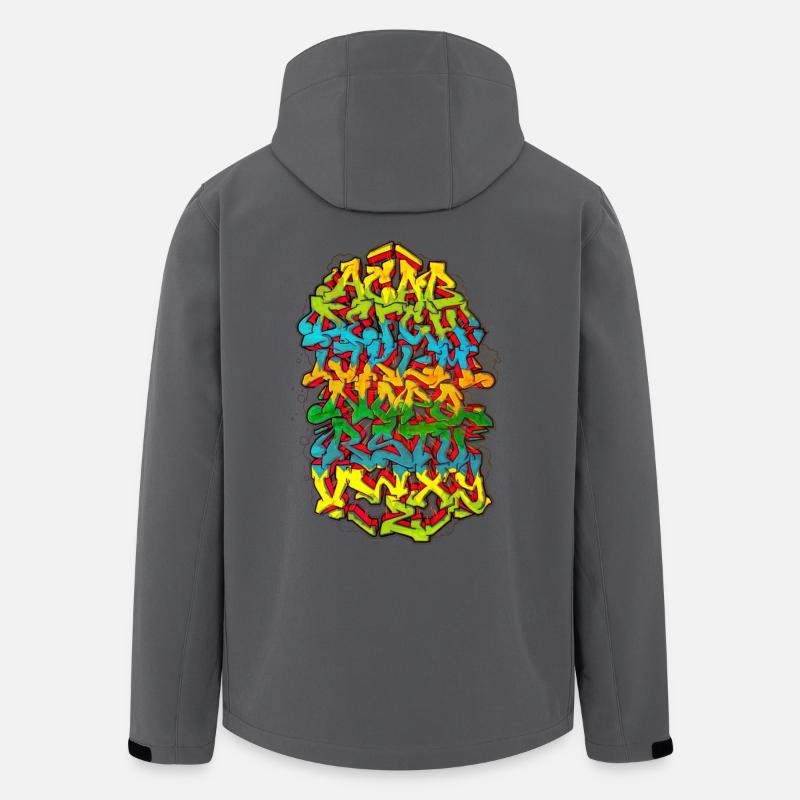 Acab alphabet graffiti - Recycelte Männer Softshell-Jacke von Stanley/Stella - Anthrazit