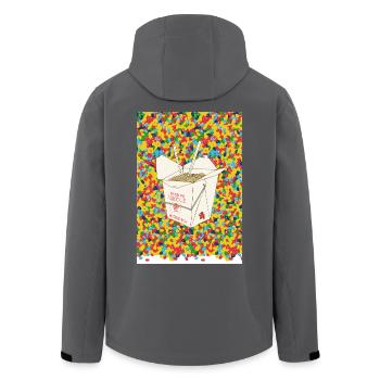 noodle box - Recycelte Männer Softshell-Jacke von Stanley/Stella - Anthrazit - Hinten - AI Model Male 185 light (185cm)