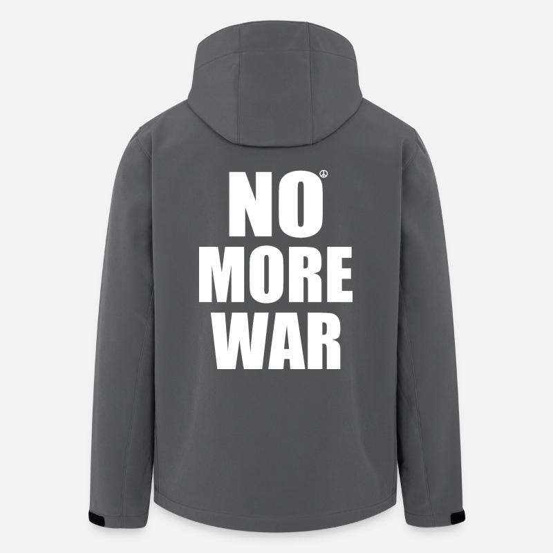 No more war - Veste softshell homme en polyester recyclé Stanley/Stella - charbon