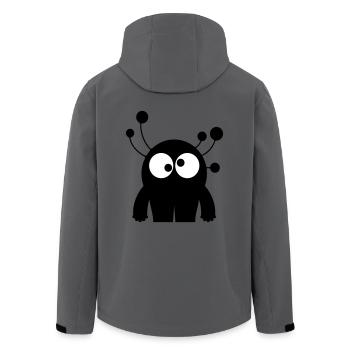 Monster Intergalactica - Space Monster Collection - Recycelte Männer Softshell-Jacke von Stanley/Stella - Anthrazit - Hinten - AI Model Male 185 light (185cm)
