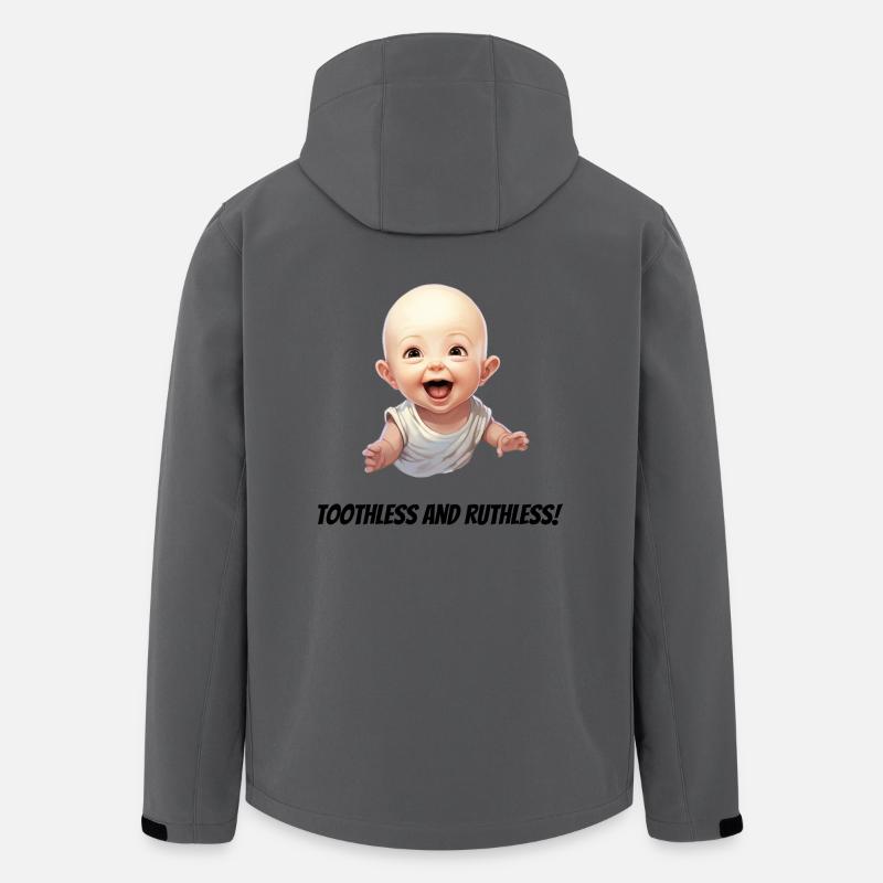 Toothless and ruthless! - Men’s Recycled Softshell Jacket by Stanley/Stella - anthracite