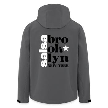 Salsa brooklyn NY - Salsa Dance Shirt - Recycelte Männer Softshell-Jacke von Stanley/Stella - Anthrazit - Hinten - AI Model Male 185 light (185cm)