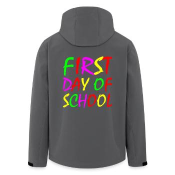 First day of school - Recycelte Männer Softshell-Jacke von Stanley/Stella - Anthrazit - Hinten - AI Model Male 185 light (185cm)