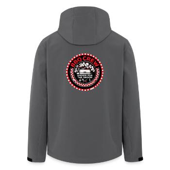 LAST BRISKET – BBQ Crew Edition - Recycelte Männer Softshell-Jacke von Stanley/Stella - Anthrazit - Hinten - AI Model Male 185 light (185cm)