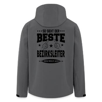 Bezirksleiter Der Beste Berufe Shirt Sterne Arbeit - Recycelte Männer Softshell-Jacke von Stanley/Stella - Anthrazit - Hinten - AI Model Male 185 light (185cm)