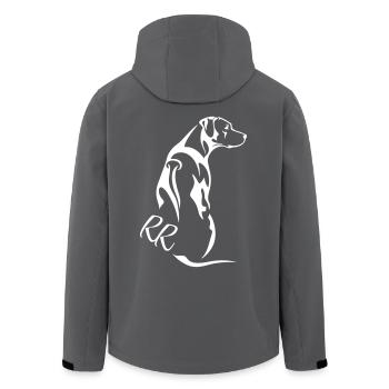 Rhodesian Ridgeback - Recycelte Männer Softshell-Jacke von Stanley/Stella - Anthrazit - Hinten - AI Model Male 185 light (185cm)