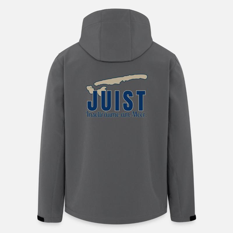 Juist -  Inselträume am Meer - Recycelte Männer Softshell-Jacke von Stanley/Stella - Anthrazit