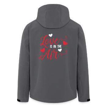 Love Is In The Air | Liebe in der Luft - Recycelte Männer Softshell-Jacke von Stanley/Stella - Anthrazit - Hinten - AI Model Male 185 light (185cm)