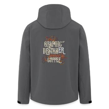 Graphic Designer - Recycelte Männer Softshell-Jacke von Stanley/Stella - Anthrazit - Hinten - AI Model Male 185 light (185cm)