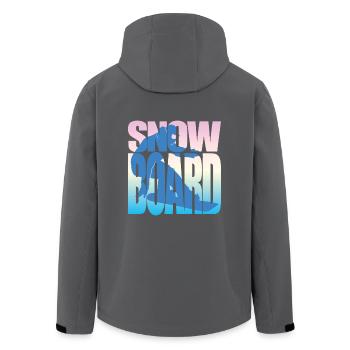 Snowboard Snowboard Geschenk für einen Snowboarder - Recycelte Männer Softshell-Jacke von Stanley/Stella - Anthrazit - Hinten - AI Model Male 185 light (185cm)