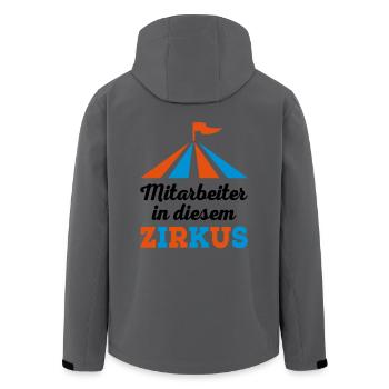 Mitarbeiter - Recycelte Männer Softshell-Jacke von Stanley/Stella - Anthrazit - Hinten - AI Model Male 185 light (185cm)