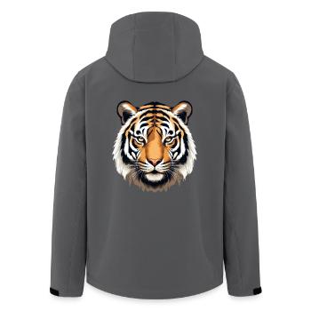 Abschleppdienst DNA - Es ist in meiner DNA Design - Recycelte Männer Softshell-Jacke von Stanley/Stella - Anthrazit - Hinten - AI Model Male 185 light (185cm)