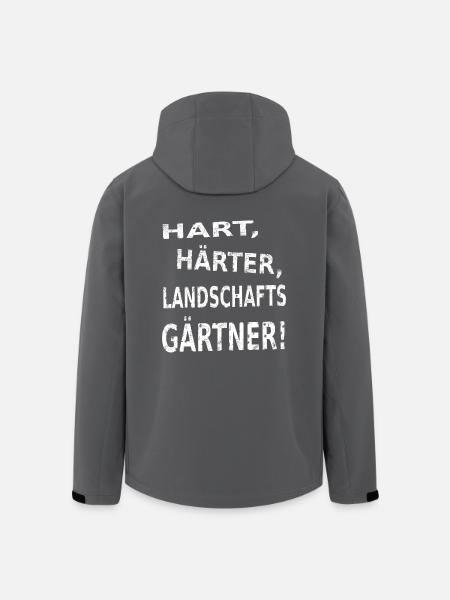 Landschaftsgärtner - Nur die Harten in den Garten - Recycelte Männer Softshell-Jacke von Stanley/Stella - Anthrazit