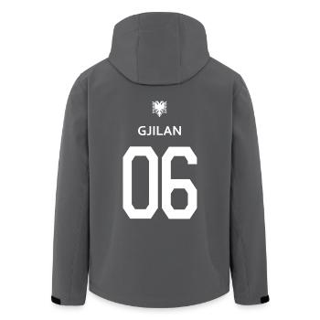 Albanische T-Shirt Gjilan 06 Adler albania eagle - Recycelte Männer Softshell-Jacke von Stanley/Stella - Anthrazit - Hinten - AI Model Male 185 light (185cm)