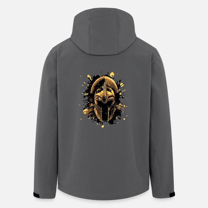 Spartaner Helm Krieger - Recycelte Männer Softshell-Jacke von Stanley/Stella - Anthrazit