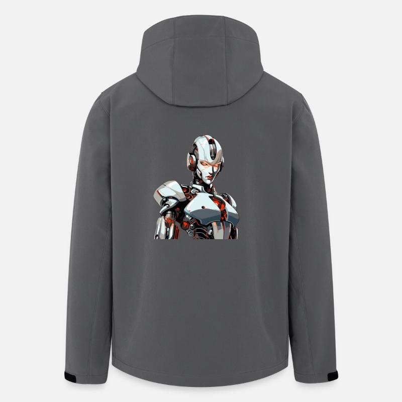 Futuristic Warrior - Men’s Recycled Softshell Jacket by Stanley/Stella - anthracite