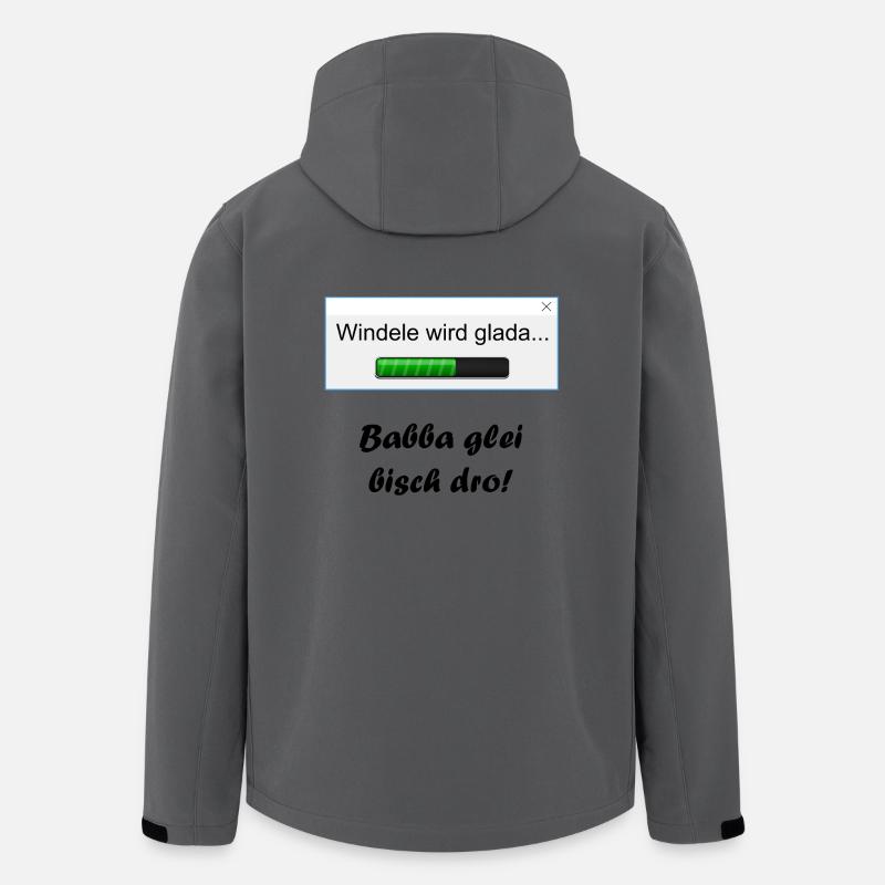 Windele wird glada... - Recycelte Männer Softshell-Jacke von Stanley/Stella - Anthrazit