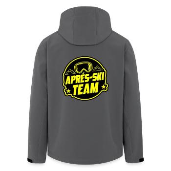 Apres Ski Party Team Spruch - Recycelte Männer Softshell-Jacke von Stanley/Stella - Anthrazit - Hinten - AI Model Male 185 light (185cm)
