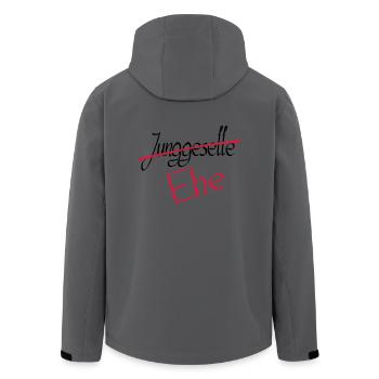 junggeselle 2 - Recycelte Männer Softshell-Jacke von Stanley/Stella - Anthrazit - Hinten - AI Model Male 185 light (185cm)