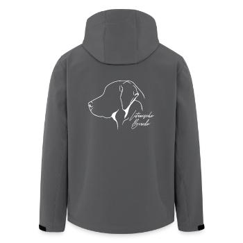 Litauische Bracke Profil Hunde Hund Jagd Wilsigns - Recycelte Männer Softshell-Jacke von Stanley/Stella - Anthrazit - Hinten - AI Model Male 185 light (185cm)