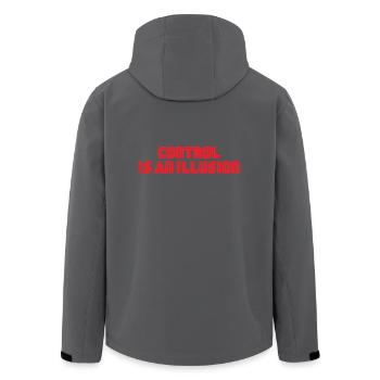 Control is an illusion - Recycelte Männer Softshell-Jacke von Stanley/Stella - Anthrazit - Hinten - AI Model Male 185 light (185cm)