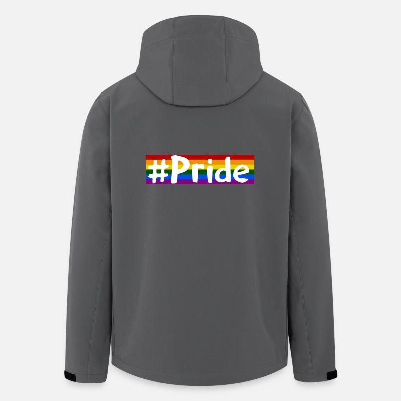Pride - Recycelte Männer Softshell-Jacke von Stanley/Stella - Anthrazit