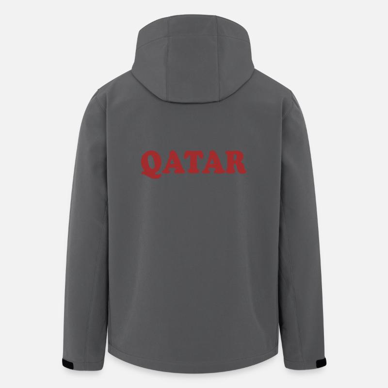 Qatar - Recycelte Männer Softshell-Jacke von Stanley/Stella - Anthrazit