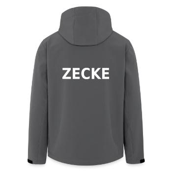 ZECKE - Recycelte Männer Softshell-Jacke von Stanley/Stella - Anthrazit - Hinten - AI Model Male 185 light (185cm)