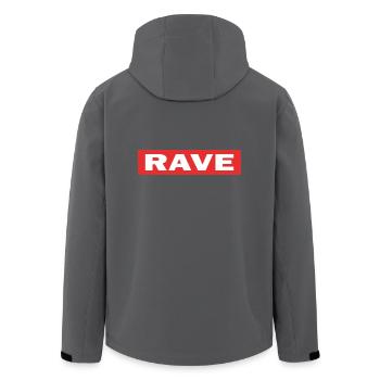 Rave - Recycelte Männer Softshell-Jacke von Stanley/Stella - Anthrazit - Hinten - AI Model Male 185 light (185cm)