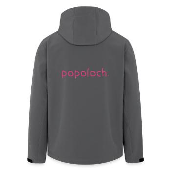 Poploch - Recycelte Männer Softshell-Jacke von Stanley/Stella - Anthrazit - Hinten - AI Model Male 185 light (185cm)