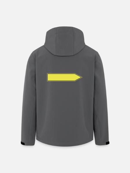 Schild Banner Ortsschild Ort Geschenk Umleitung - Recycelte Männer Softshell-Jacke von Stanley/Stella - Anthrazit
