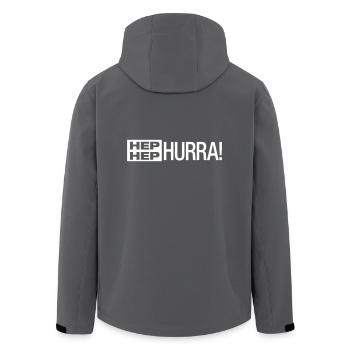 HEP HEP HURRA! - Geschenk - Recycelte Männer Softshell-Jacke von Stanley/Stella - Anthrazit - Hinten - AI Model Male 185 light (185cm)
