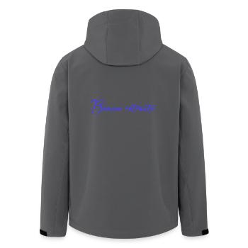 RETRAITE. RETRAITE. RETRAITEE. SENIOR. MAMIE. PAPY - Veste softshell homme en polyester recyclé Stanley/Stella - charbon - Dos - AI Model Male 185 light (185cm)