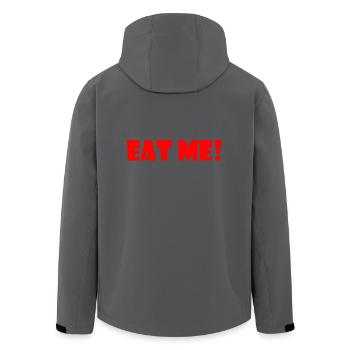 Eat me - Recycelte Männer Softshell-Jacke von Stanley/Stella - Anthrazit - Hinten - AI Model Male 185 light (185cm)