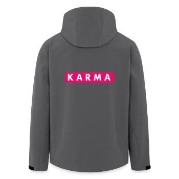 Karma - Recycelte Männer Softshell-Jacke von Stanley/Stella - Anthrazit - Hinten - AI Model Male 185 light (185cm)