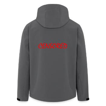 censored - Recycelte Männer Softshell-Jacke von Stanley/Stella - Anthrazit - Hinten - AI Model Male 185 light (185cm)