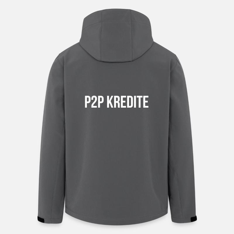 P2P Kredite - Recycelte Männer Softshell-Jacke von Stanley/Stella - Anthrazit