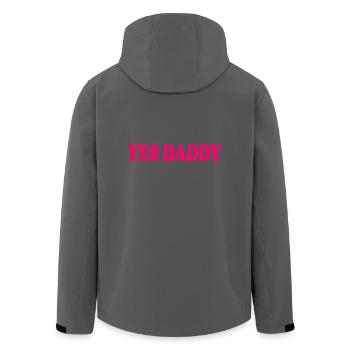 Yes daddy - Recycelte Männer Softshell-Jacke von Stanley/Stella - Anthrazit - Hinten - AI Model Male 185 light (185cm)