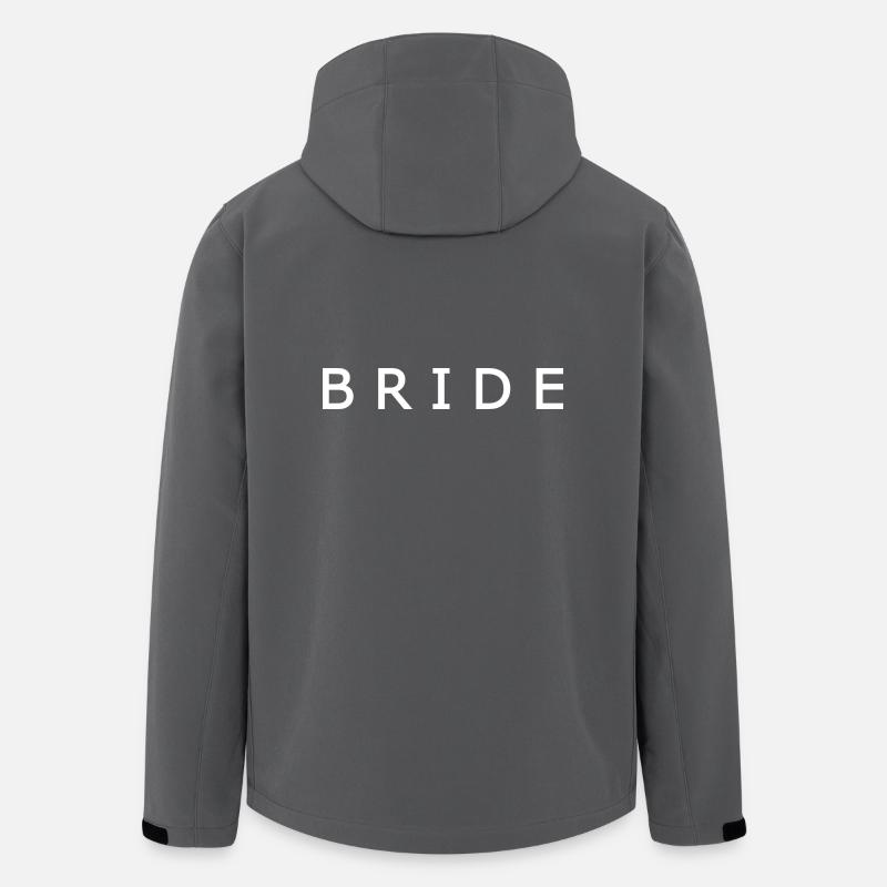 Bride - Recycelte Männer Softshell-Jacke von Stanley/Stella - Anthrazit