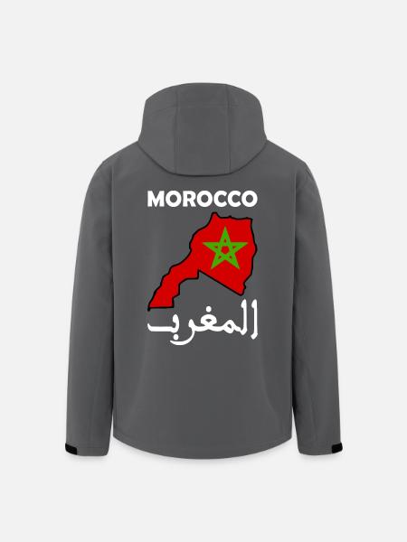 Marokko - Recycelte Männer Softshell-Jacke von Stanley/Stella - Anthrazit