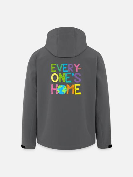 Tag der Erde Jedes Zuhause rettet unseren Planeten - Recycelte Männer Softshell-Jacke von Stanley/Stella - Anthrazit