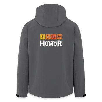 Lustiger Sarkasmus-Humor - Recycelte Männer Softshell-Jacke von Stanley/Stella - Anthrazit - Hinten - AI Model Male 185 light (185cm)
